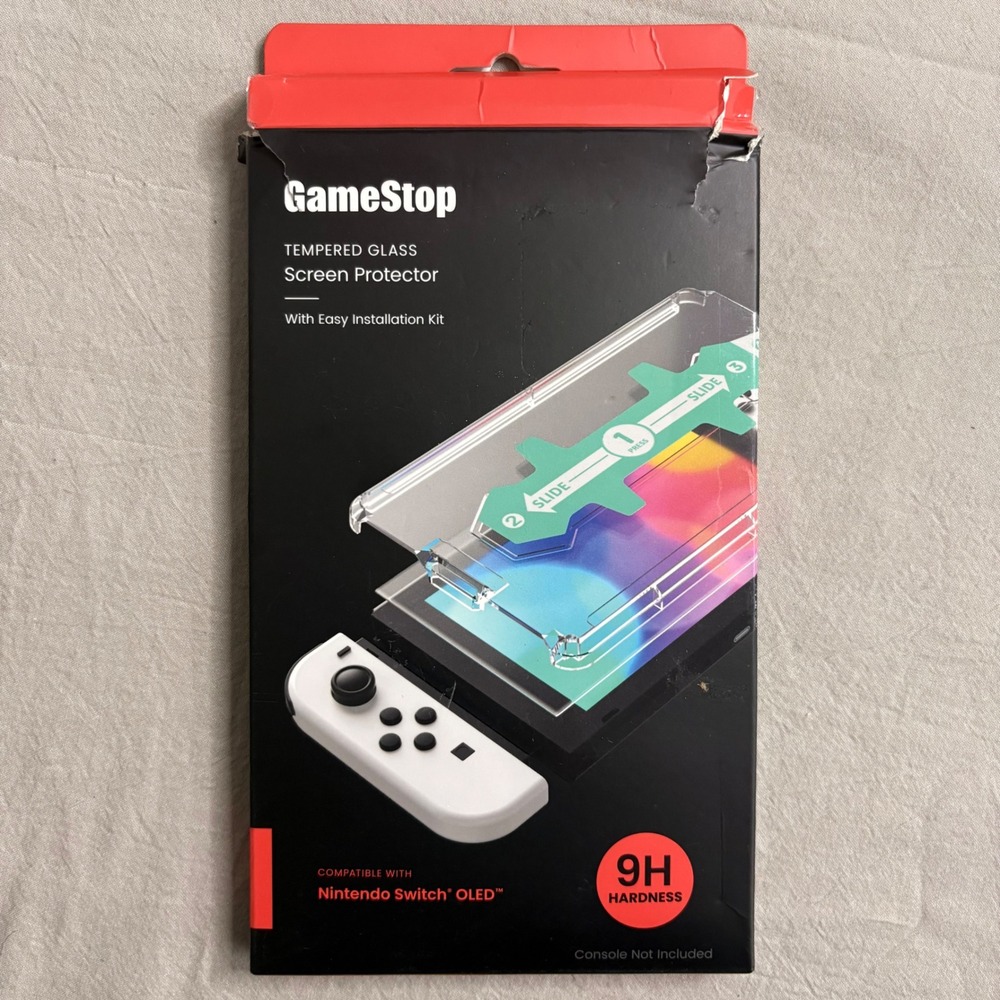 GameStop Tempered Glass Screen Protector for Nintendo‎ Switch OLED 9H Hardness